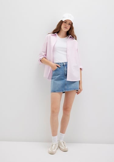  Mavi Bailey Real Blue Gölgeli Indigo Mavisi Jean Etek 1310204-87098