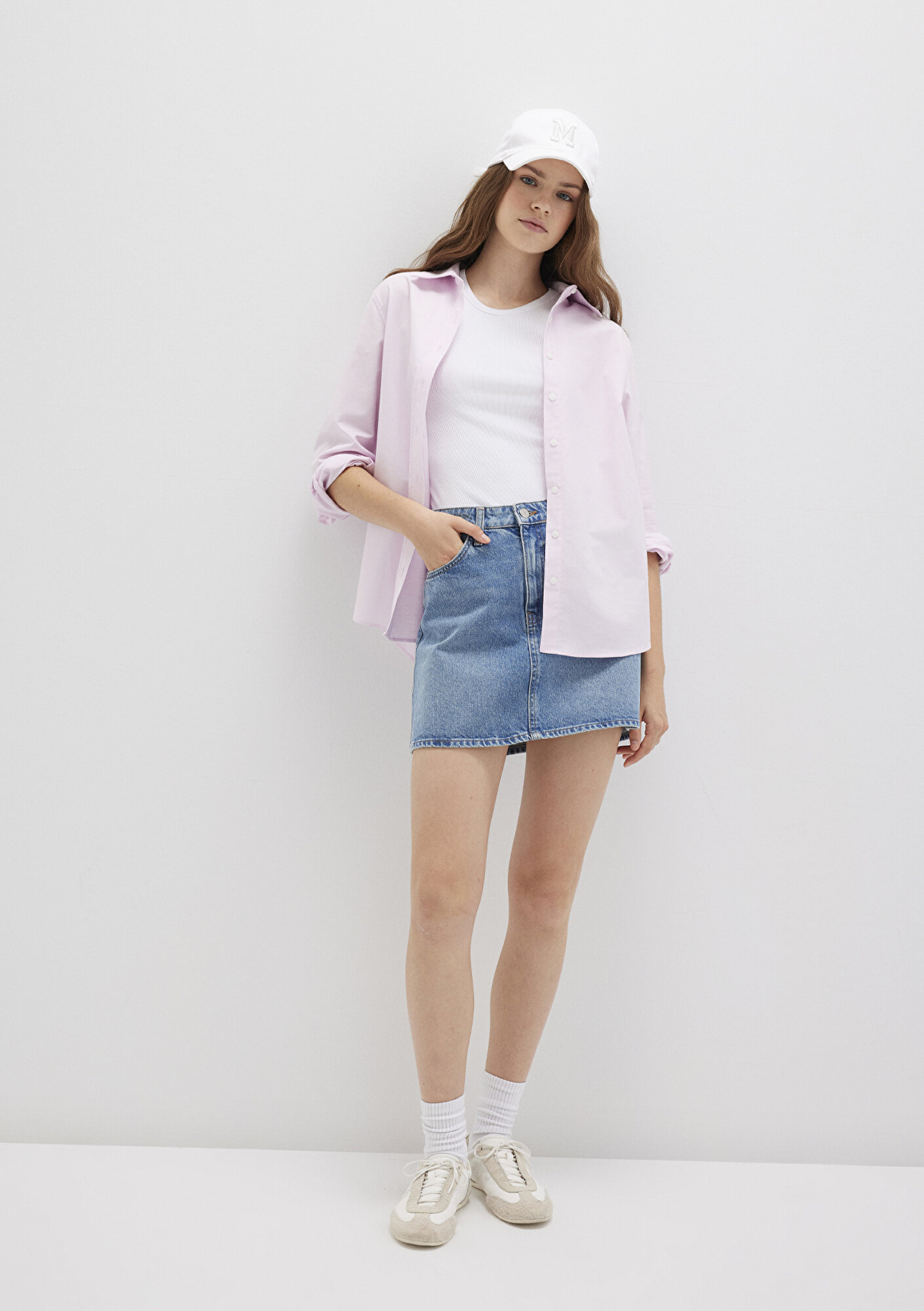  Mavi Bailey Real Blue Gölgeli Indigo Mavisi Jean Etek 1310204-87098