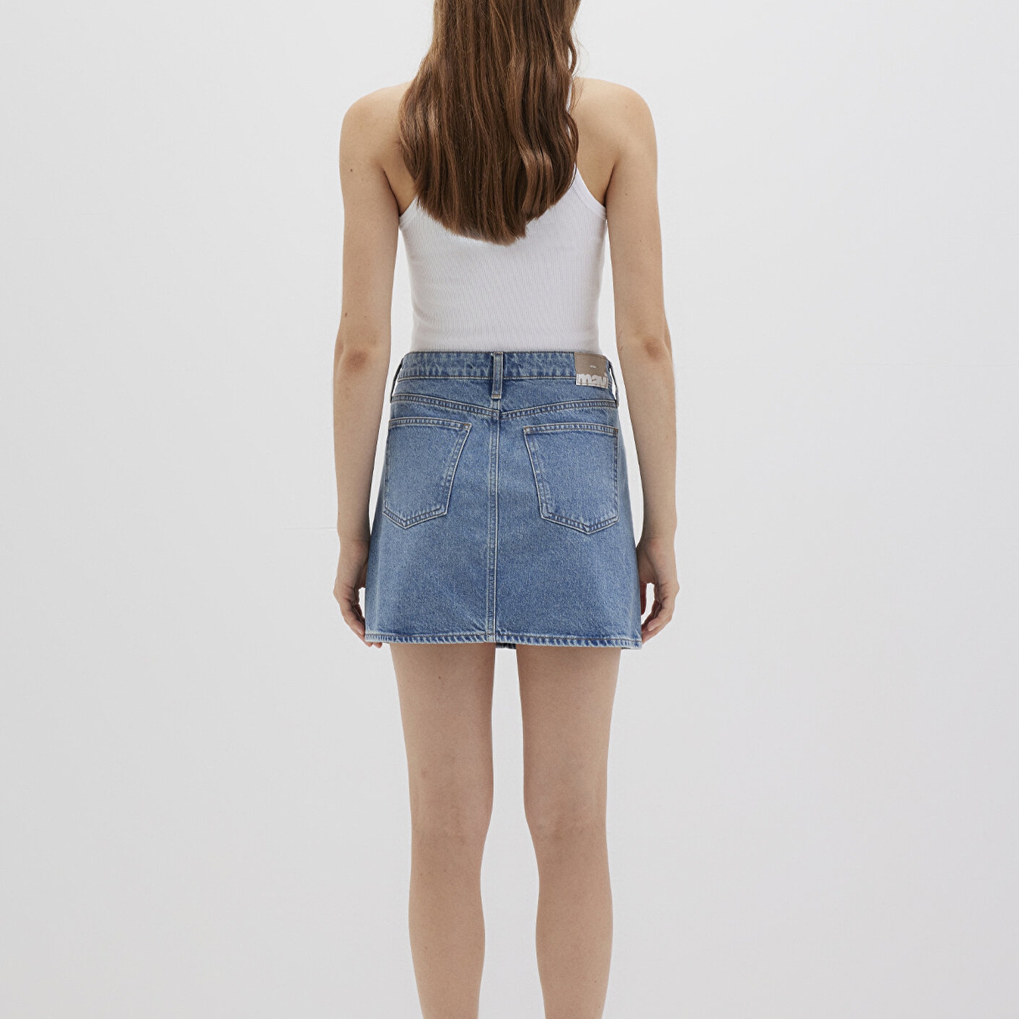 Mavi Bailey Real Blue Gölgeli Indigo Mavisi Jean Etek 1310204-87098