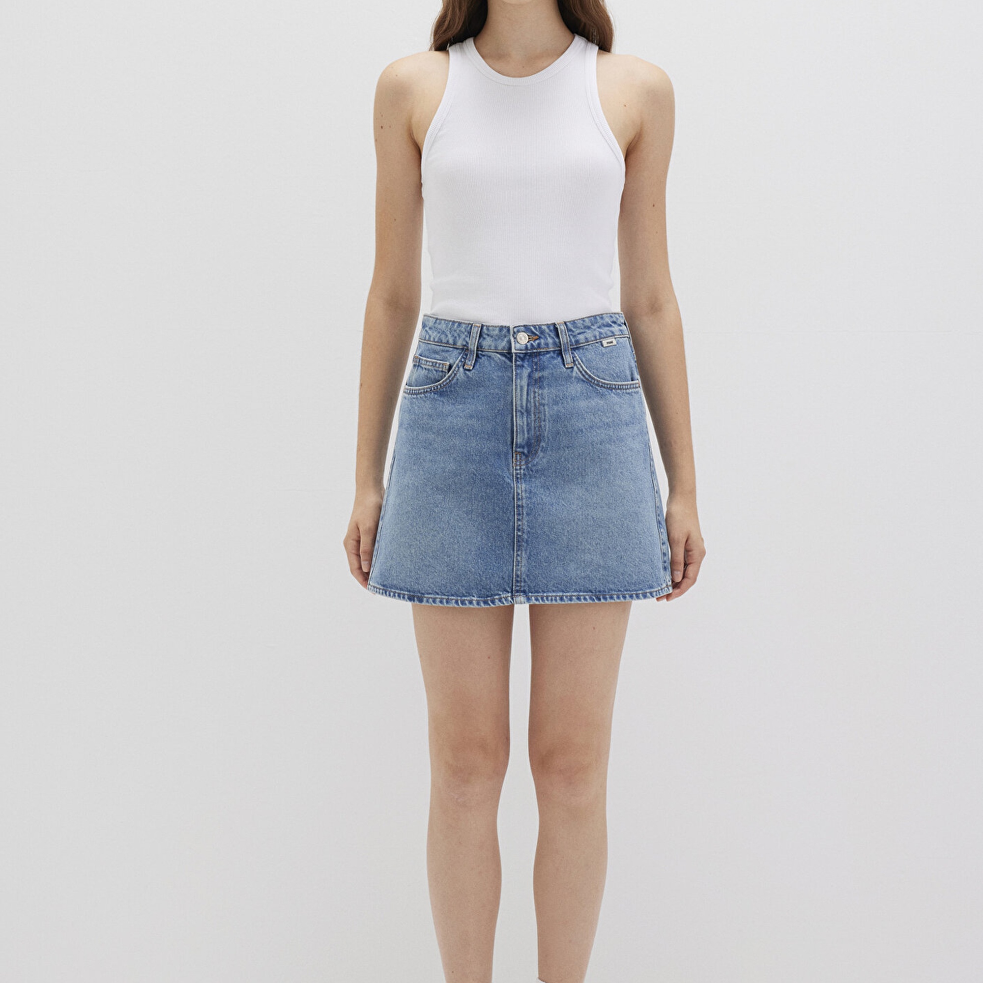 Mavi Bailey Real Blue Gölgeli Indigo Mavisi Jean Etek 1310204-87098