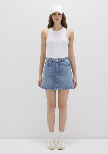  Mavi Bailey Real Blue Gölgeli Indigo Mavisi Jean Etek 1310204-87098