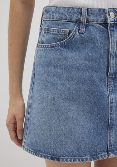  Mavi Bailey Real Blue Gölgeli Indigo Mavisi Jean Etek 1310204-87098