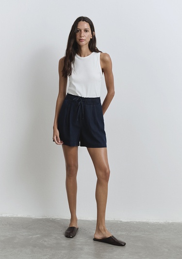  Mavi Penny Gold Klasik Mürekkep Mavi Jean Şort 1410075-87075