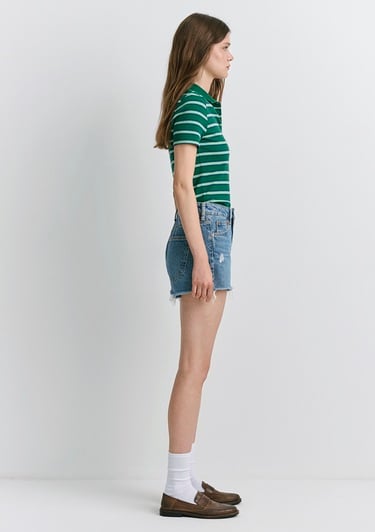  Mavi Rosie 90lar Yırtıklı Açık Mavi Jean Şort 1447487077