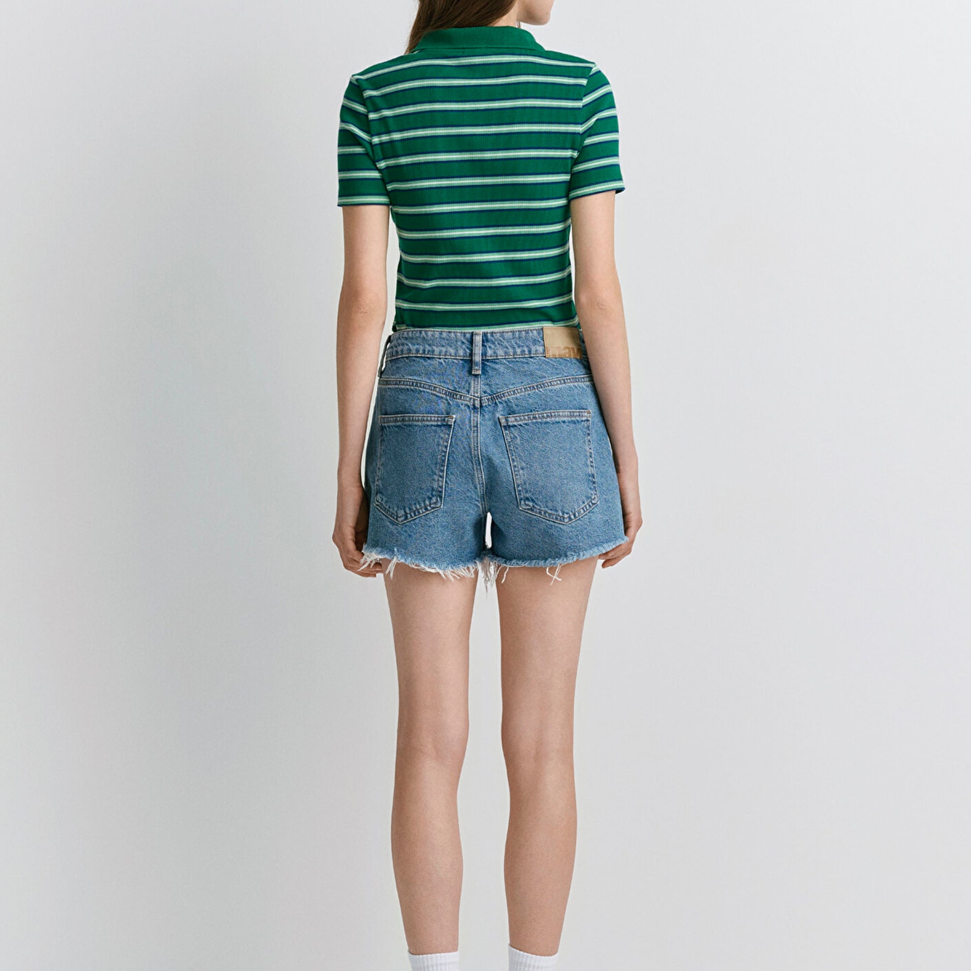 Mavi Rosie 90lar Yırtıklı Açık Mavi Jean Şort 1447487077