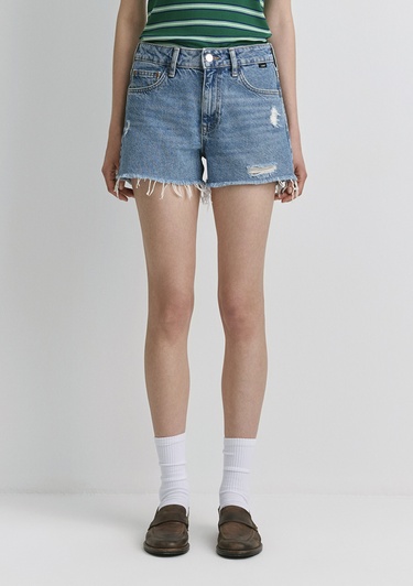  Mavi Rosie 90lar Yırtıklı Açık Mavi Jean Şort 1447487077