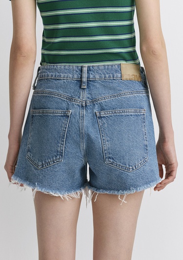  Mavi Rosie 90lar Yırtıklı Açık Mavi Jean Şort 1447487077