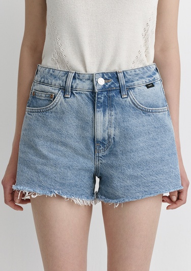  Mavi Rosie 90lar Gölgeli Indigo Mavisi Jean Şort 1447487078