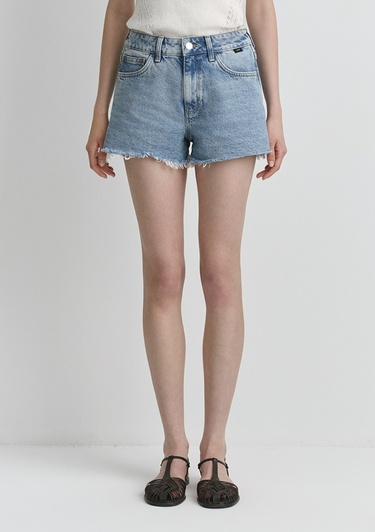 Mavi Rosie 90lar Gölgeli Indigo Mavisi Jean Şort 1447487078