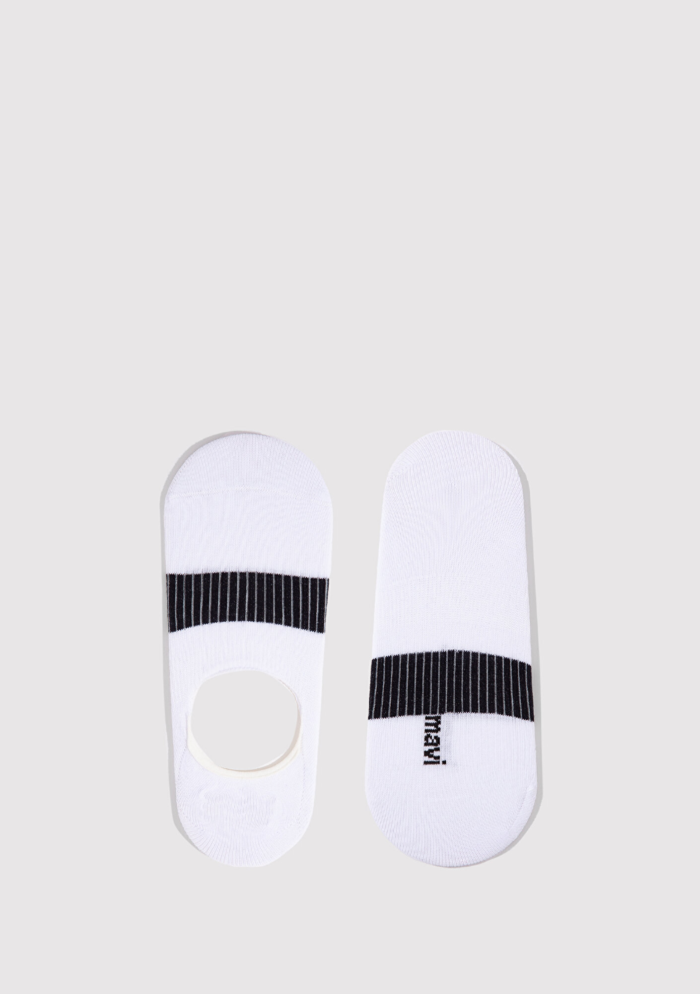  Mavi Beyaz Babet Çorabı 0911318-620