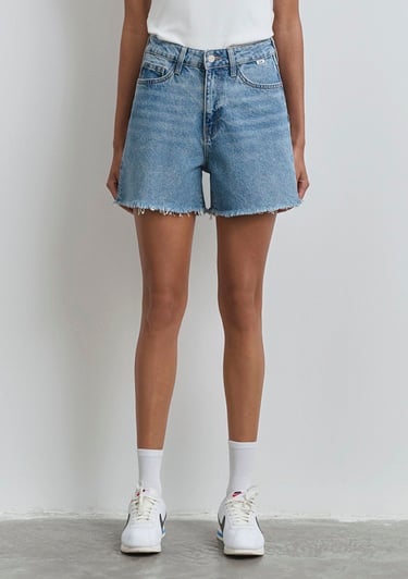  Mavi Millie 90lar İndigo Mavisi Jean Şort 1458987073