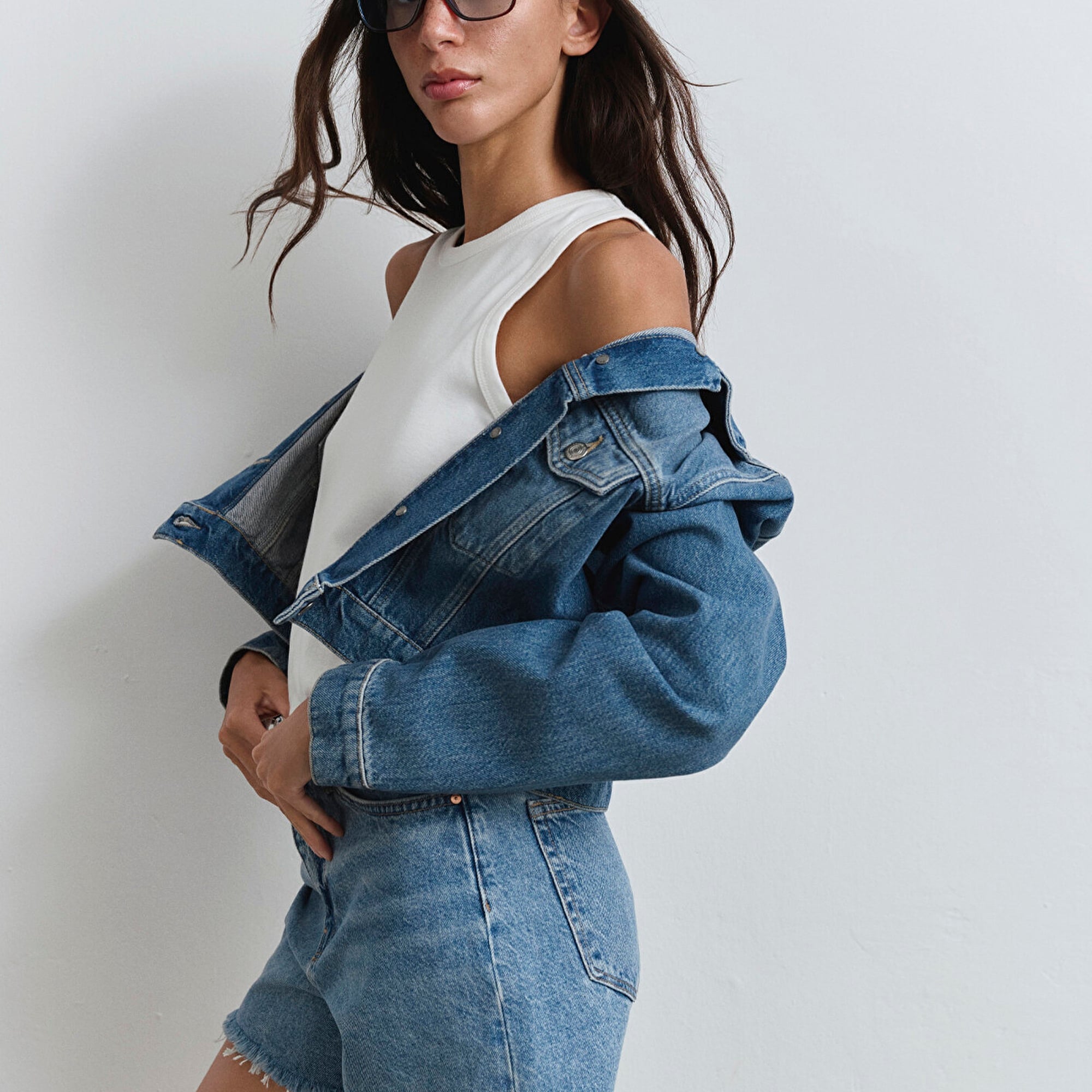 Mavi Millie 90lar İndigo Mavisi Jean Şort 1458987073