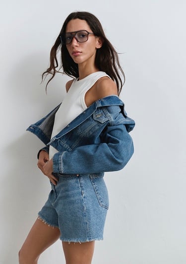  Mavi Millie 90lar İndigo Mavisi Jean Şort 1458987073