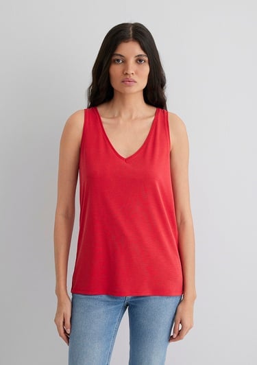  Mavi Lux Touch TENCEL TM Kırmızı Modal Atlet Slim Fit / Dar Kesim 1610423-70467