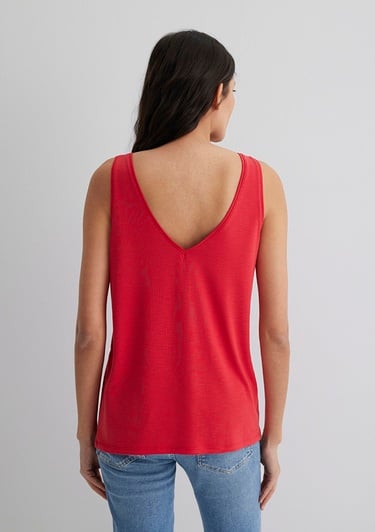  Mavi Lux Touch TENCEL TM Kırmızı Modal Atlet Slim Fit / Dar Kesim 1610423-70467