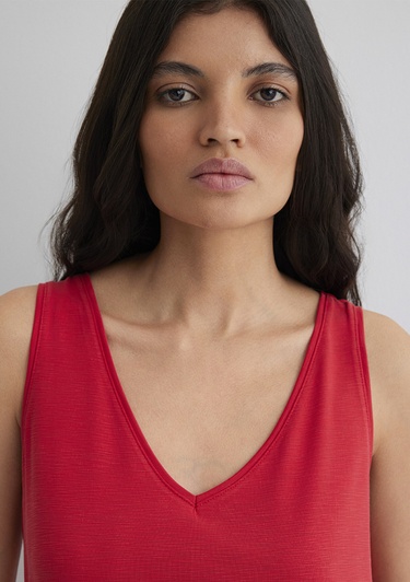  Mavi Lux Touch TENCEL TM Kırmızı Modal Atlet Slim Fit / Dar Kesim 1610423-70467