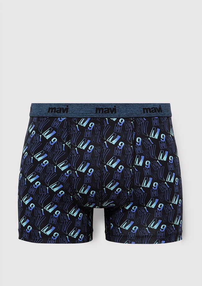  Mavi MV91 Baskılı Lacivert Boxer 0911632-900