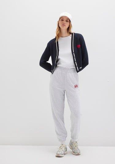  Mavi Mavi Logo Baskılı Gri Eşofman Altı 1010757-85438