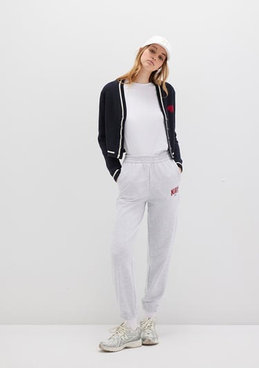  Mavi Mavi Logo Baskılı Gri Eşofman Altı 1010757-85438