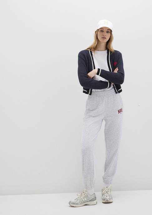  Mavi Mavi Logo Baskılı Gri Eşofman Altı 1010757-85438