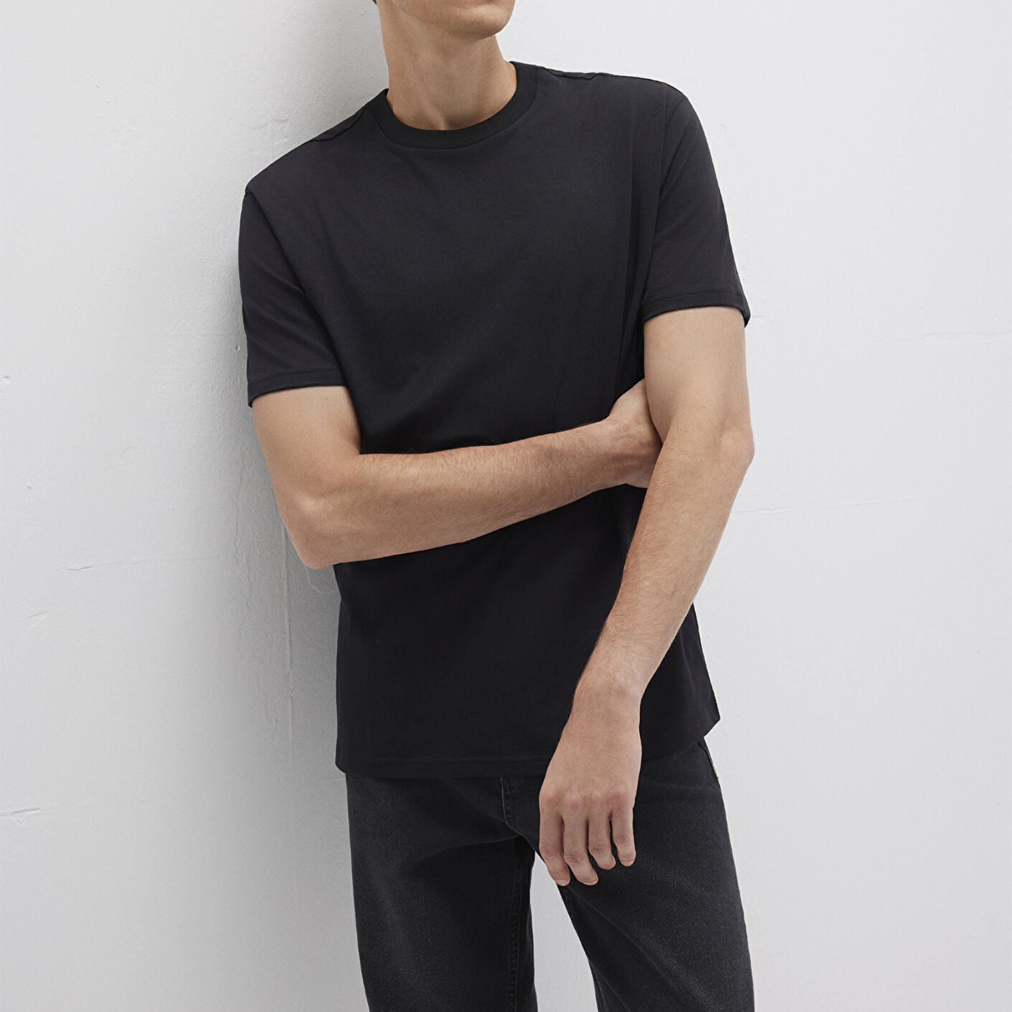 Mavi 3lü Erkek Basic Tişört Loose Fit / Bol Rahat Kesim 0612315-900