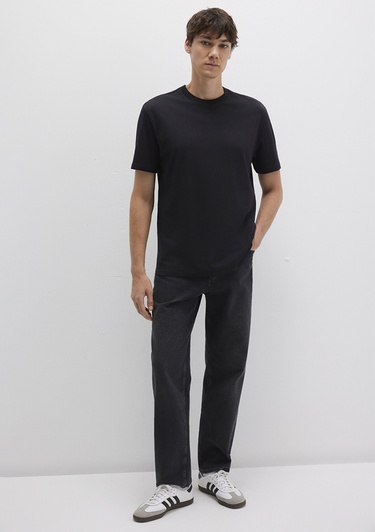  Mavi 3lü Erkek Basic Tişört Loose Fit / Bol Rahat Kesim 0612315-900