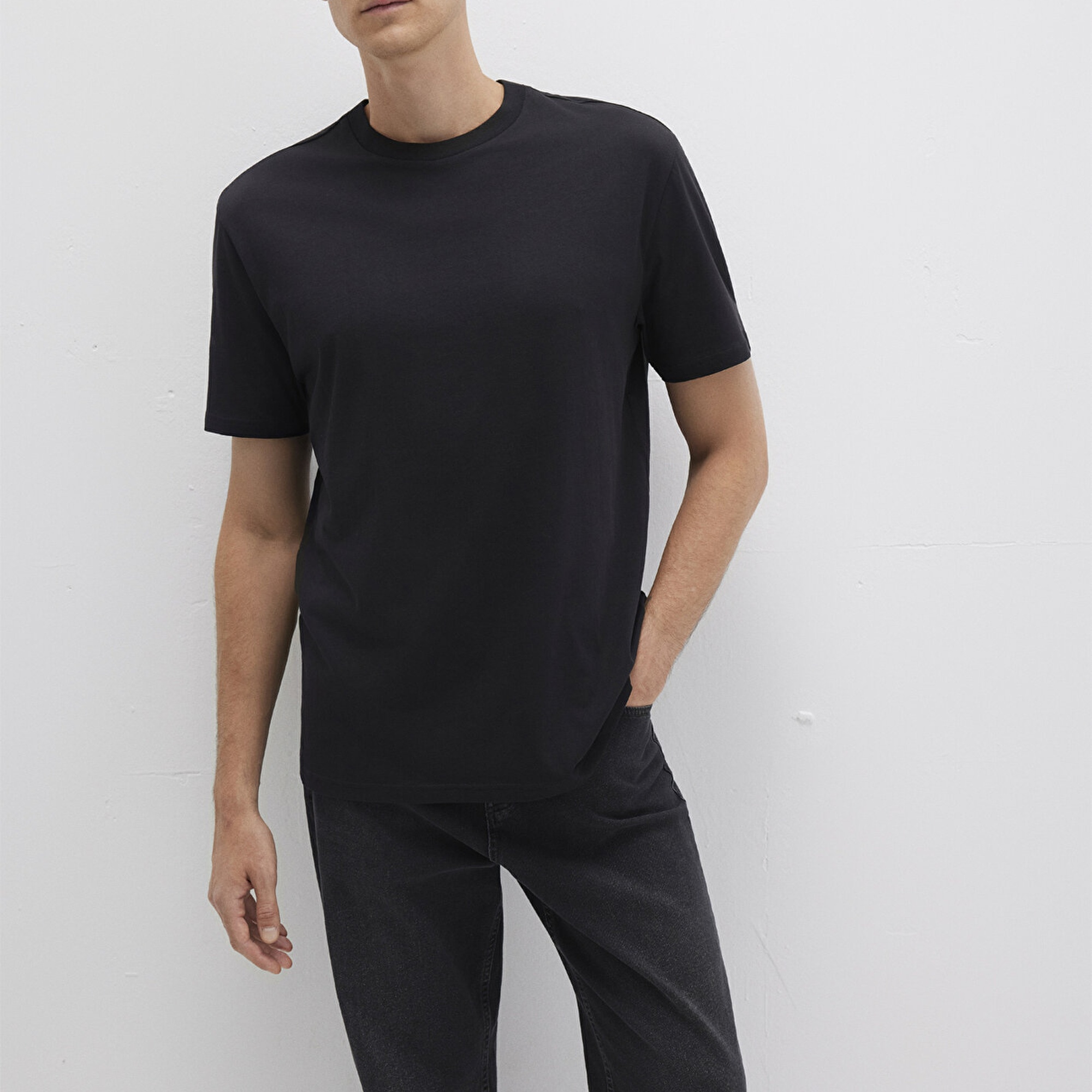 Mavi 3lü Erkek Basic Tişört Loose Fit / Bol Rahat Kesim 0612315-900