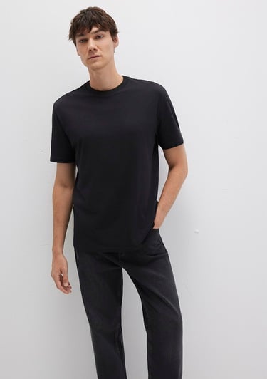  Mavi 3lü Erkek Basic Tişört Loose Fit / Bol Rahat Kesim 0612315-900