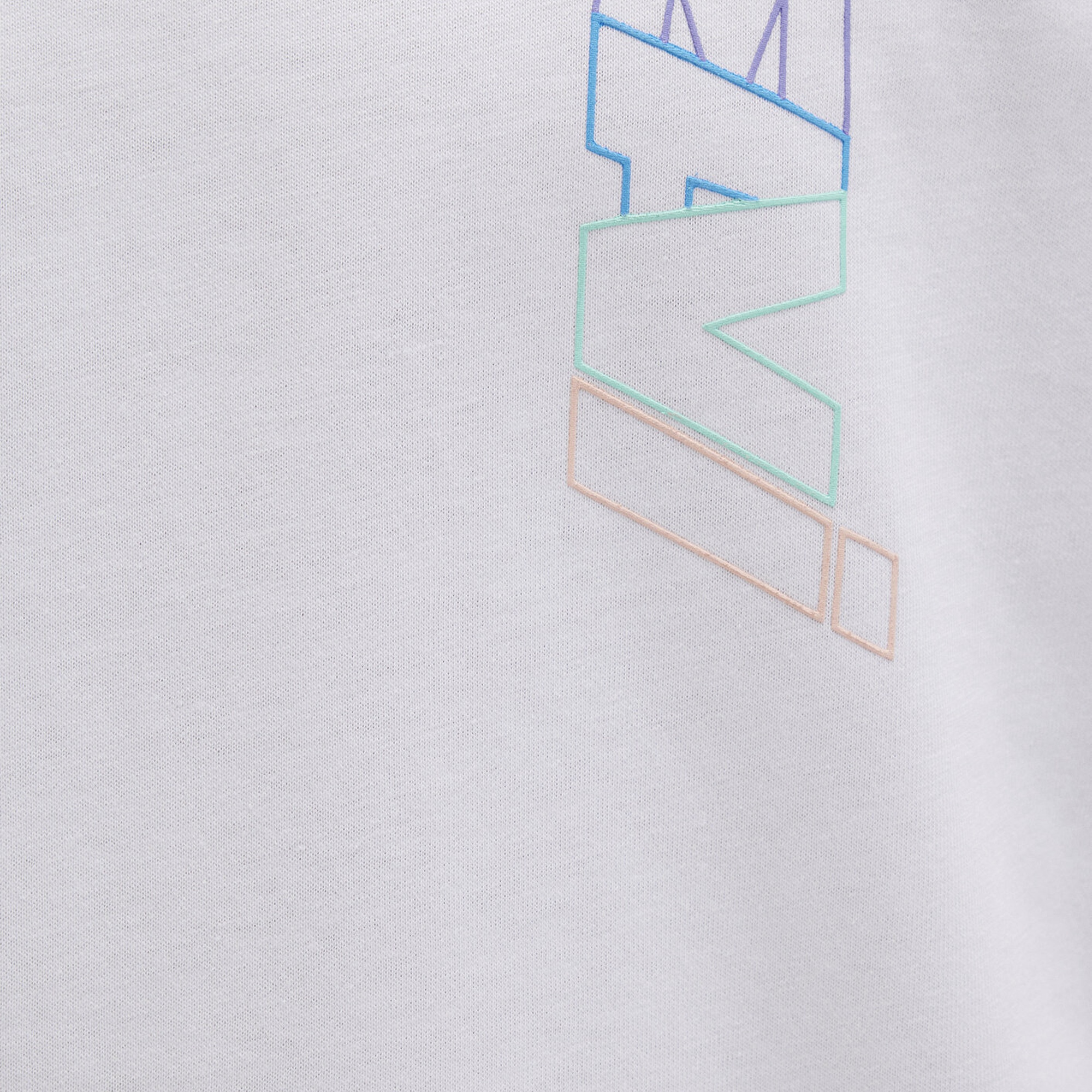 Mavi Mavi Logo Sırt Baskılı Beyaz Tişört Loose Fit / Bol Rahat Kesim 0612350-620