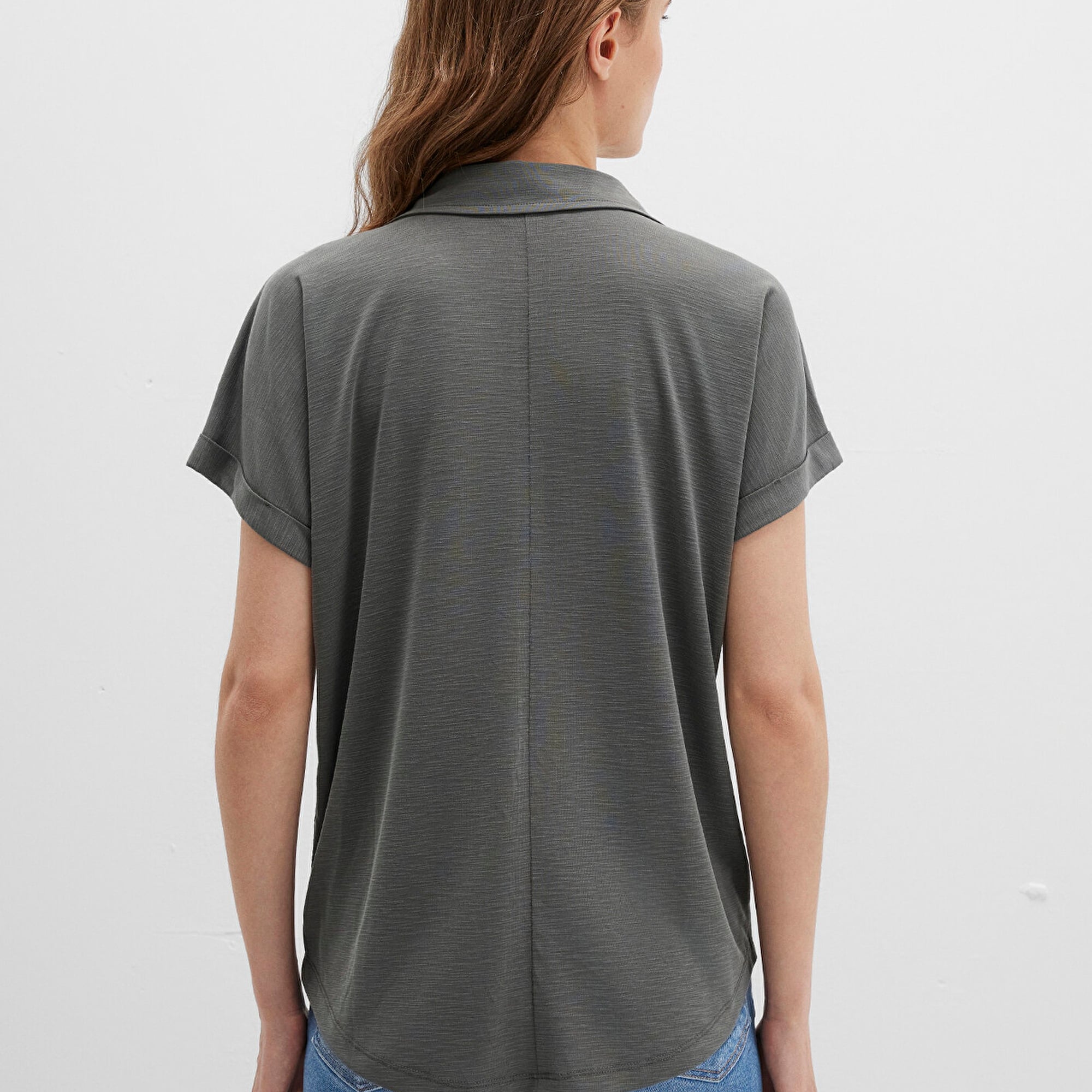 Mavi Lux Touch TENCEL TM Yeşil Modal Gömlek Regular Fit / Normal Kesim 168081-71553