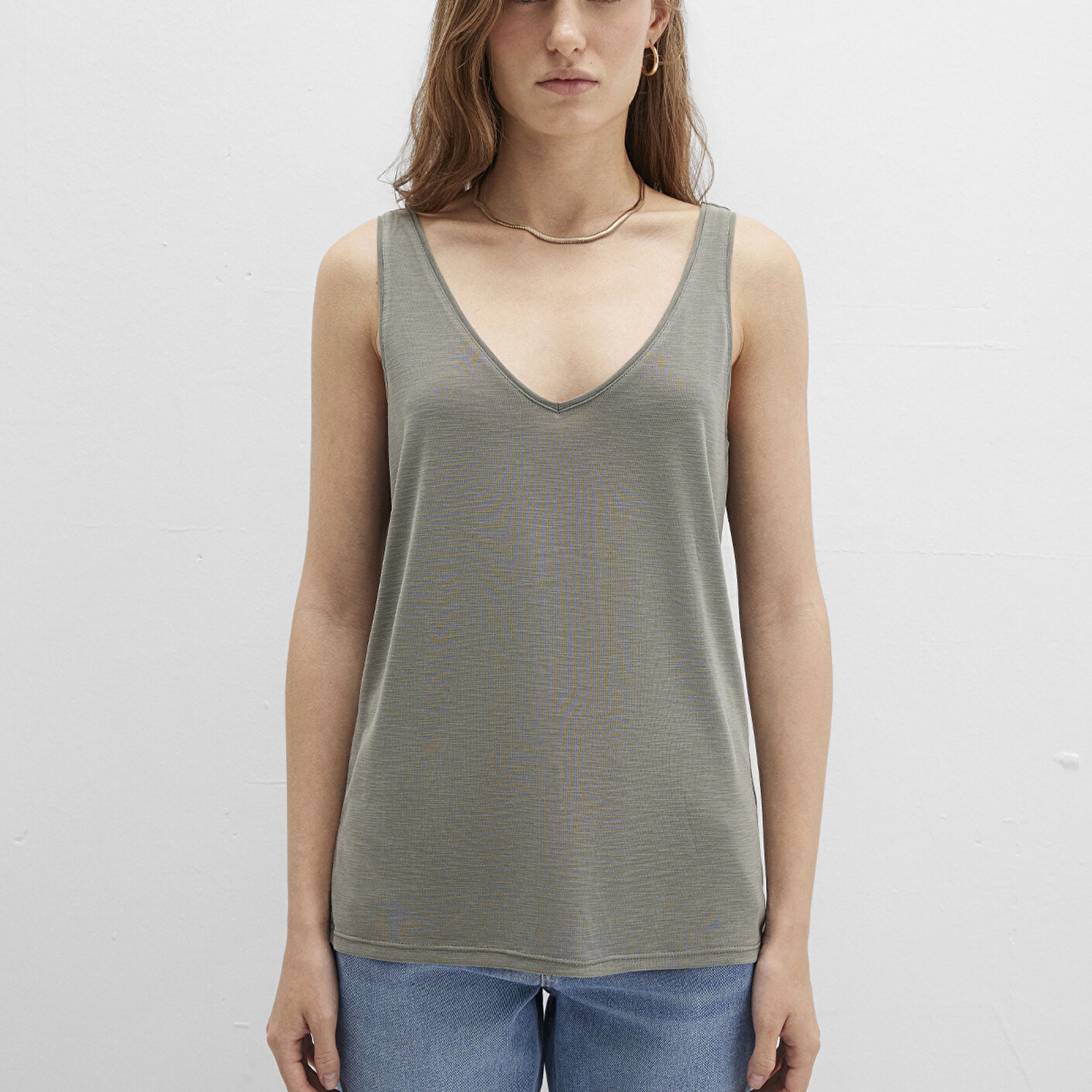 Mavi Lux Touch TENCEL TM Yeşil Modal Atlet Slim Fit / Dar Kesim 1610423-86961