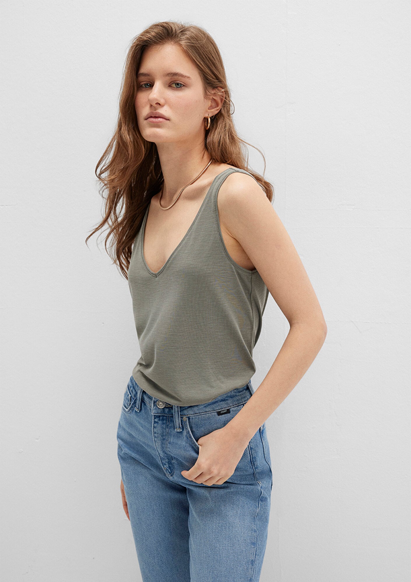  Mavi Lux Touch TENCEL TM Yeşil Modal Atlet Slim Fit / Dar Kesim 1610423-86961