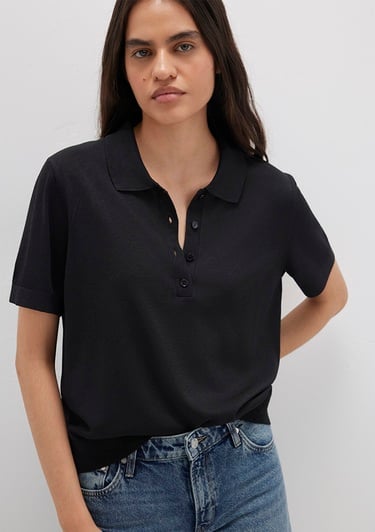  Mavi Lux Touch Siyah Triko Polo 1710493-900