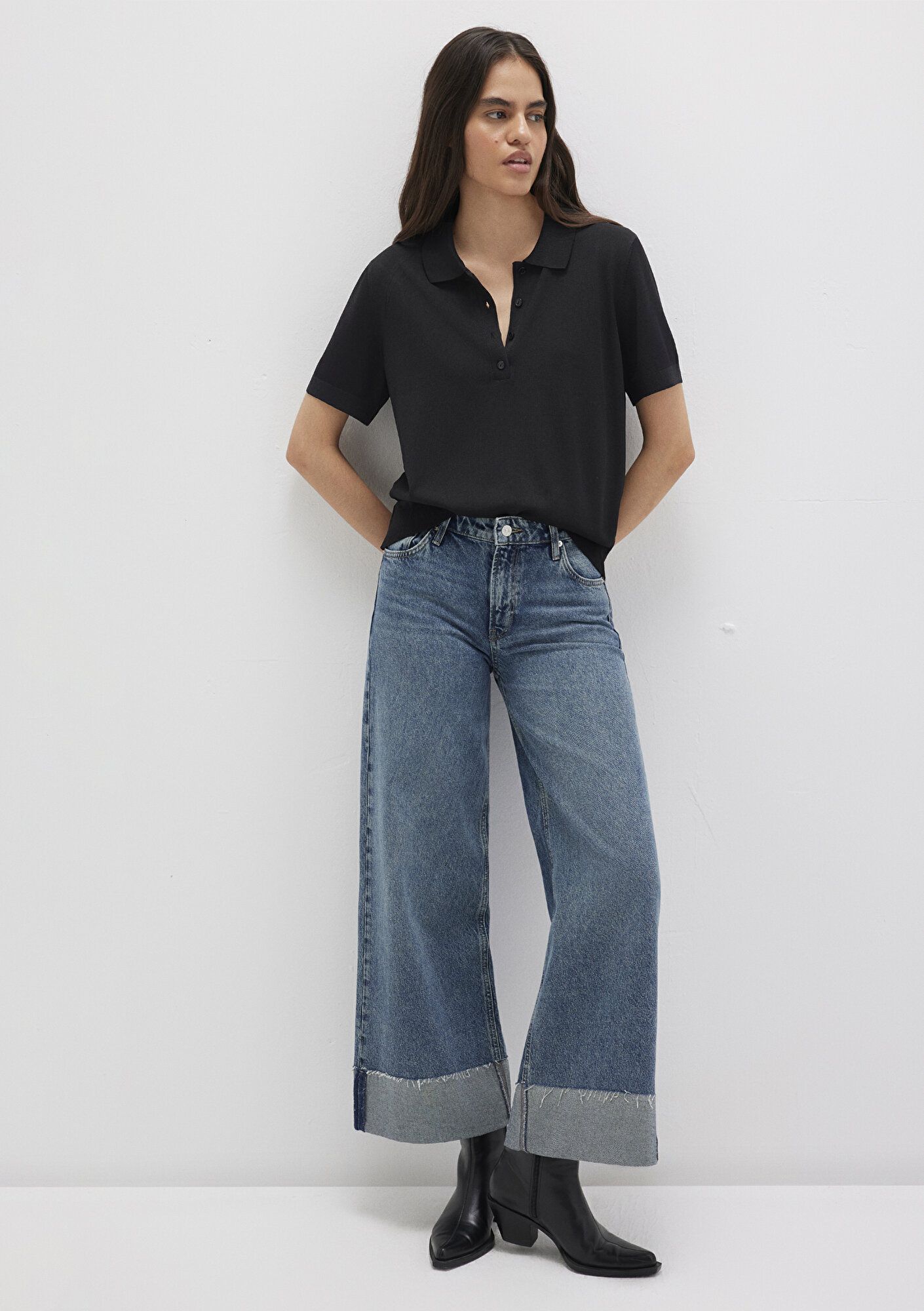  Mavi Lux Touch Siyah Triko Polo 1710493-900