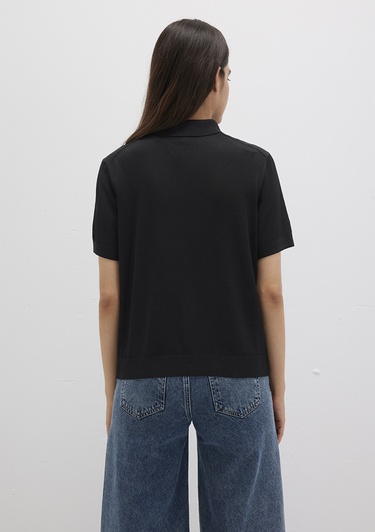  Mavi Lux Touch Siyah Triko Polo 1710493-900