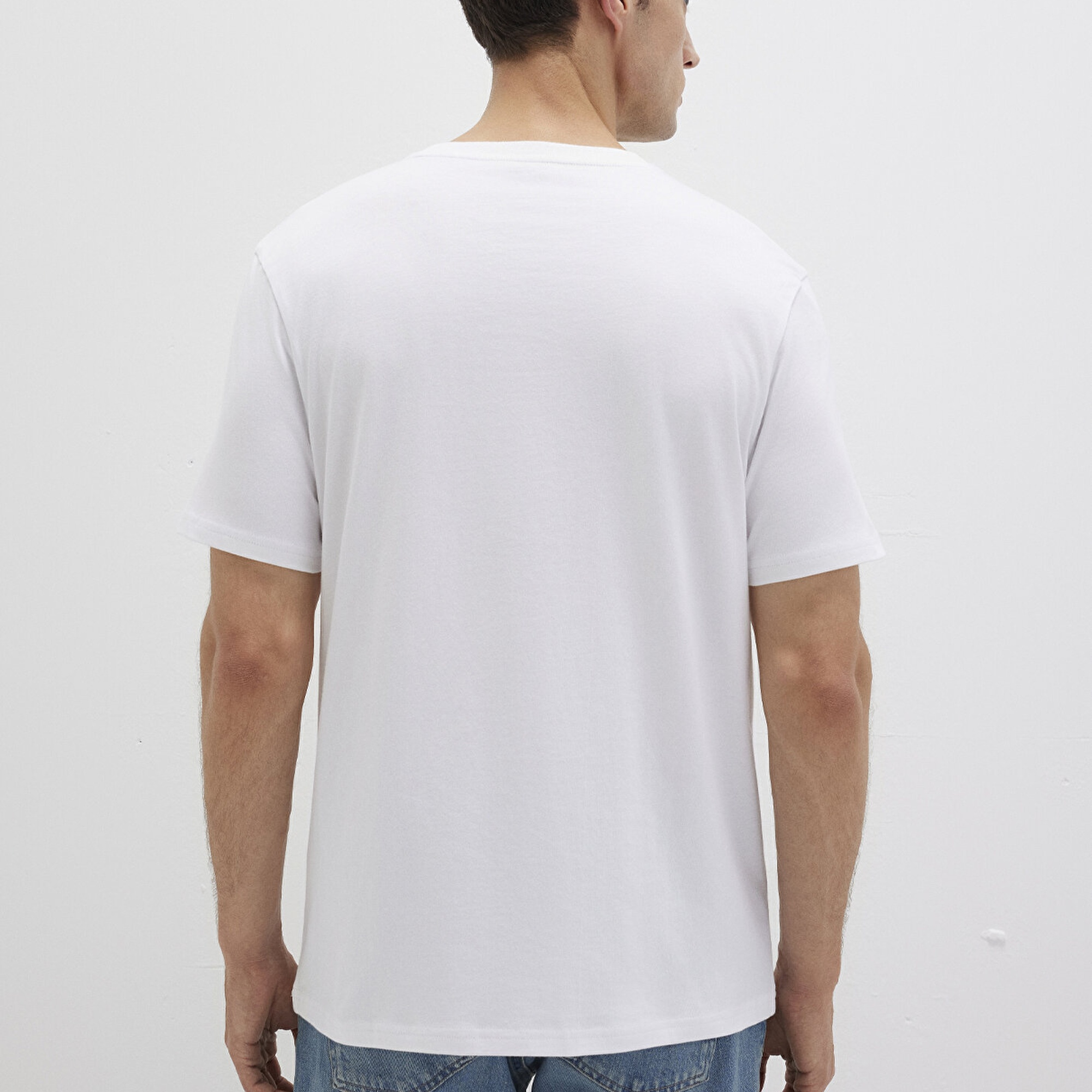 Mavi Organik Pamuk Beyaz Tişört Regular Fit / Normal Kesim 066483-620