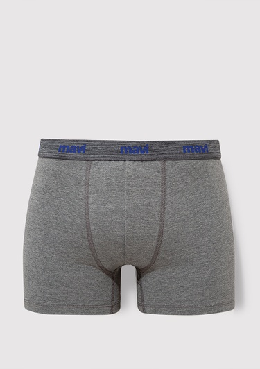  Mavi 3lü Gri Basic Boxer 0911407-23854