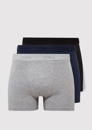  Mavi 3lü Basic Boxer 0911411-900