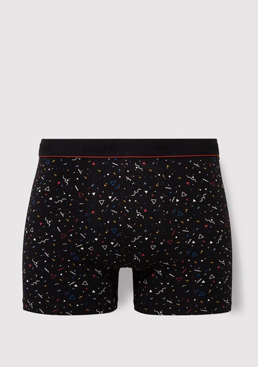  Mavi 3lü Baskılı Boxer 0911421-33648