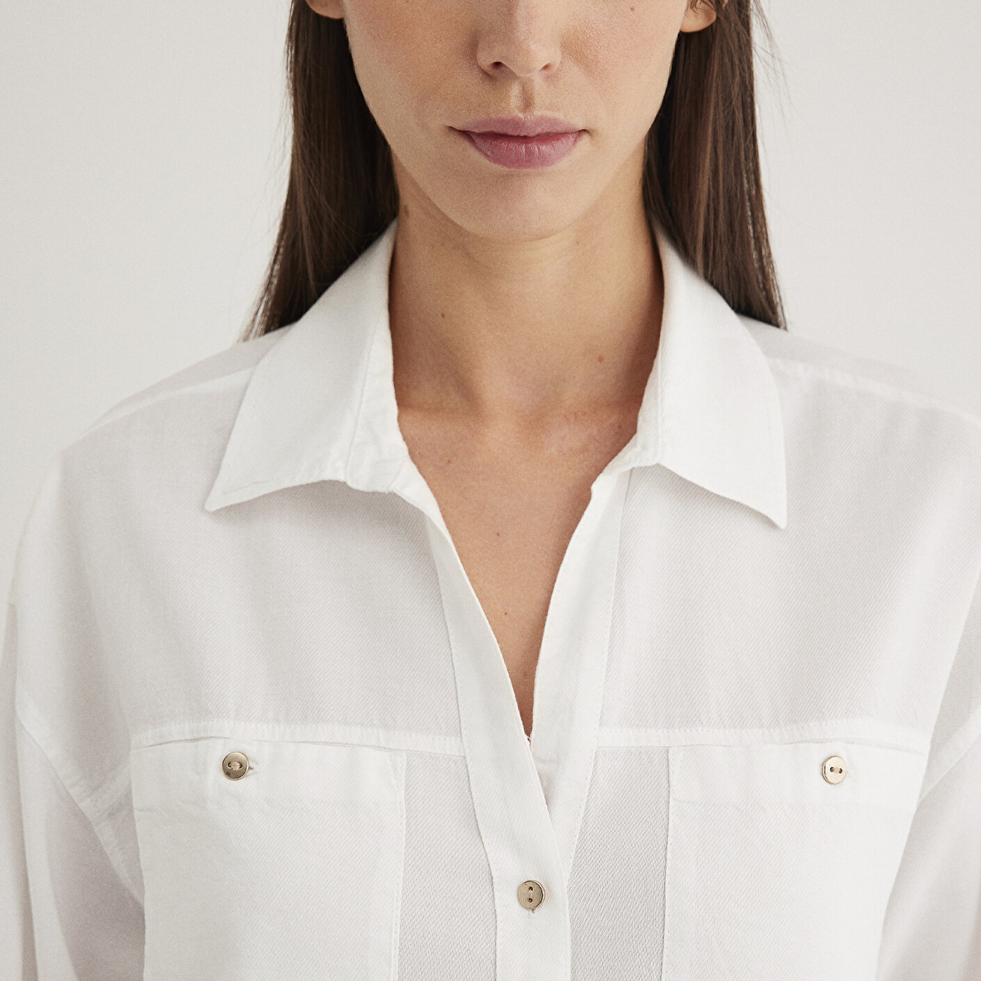 Mavi Ekru Gömlek Regular Fit / Normal Kesim 1210985-70057