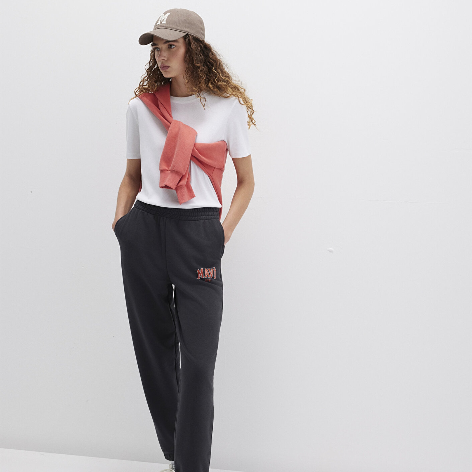 Mavi Mavi Logo Baskılı Antrasit Eşofman Altı 1010757-80106