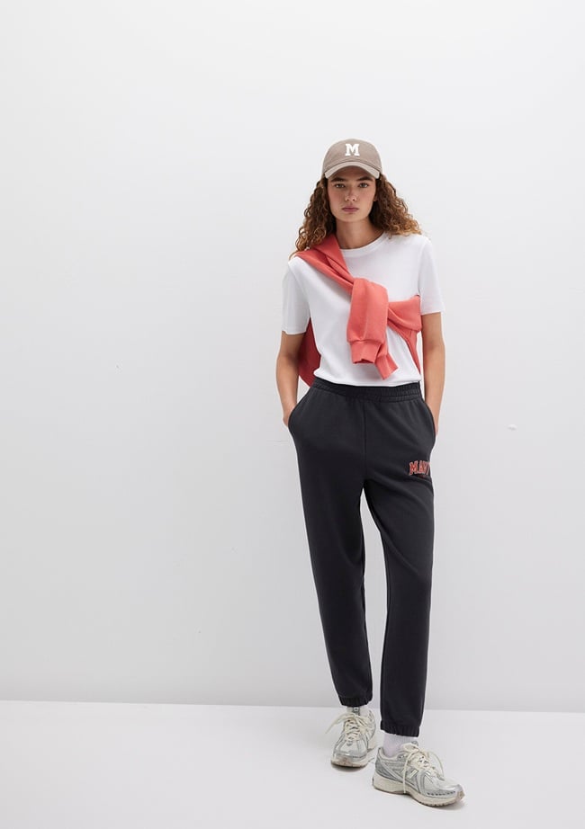  Mavi Mavi Logo Baskılı Antrasit Eşofman Altı 1010757-80106