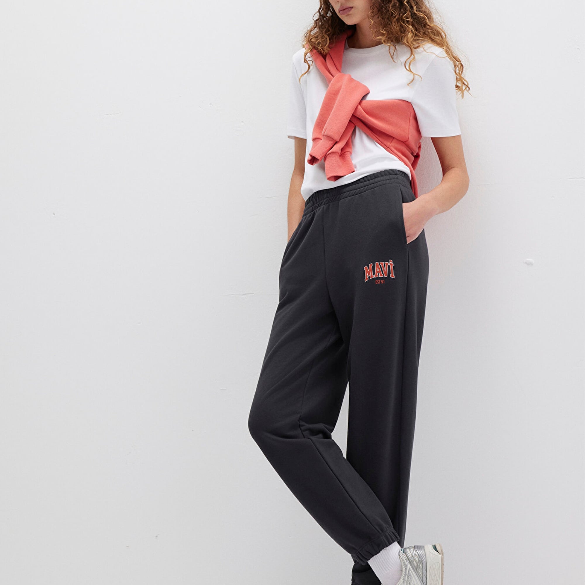 Mavi Mavi Logo Baskılı Antrasit Eşofman Altı 1010757-80106