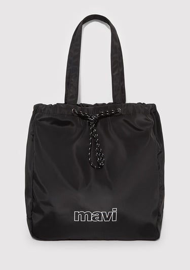  Mavi Mavi Logo Detaylı Siyah Omuz Çantası 1911306-900