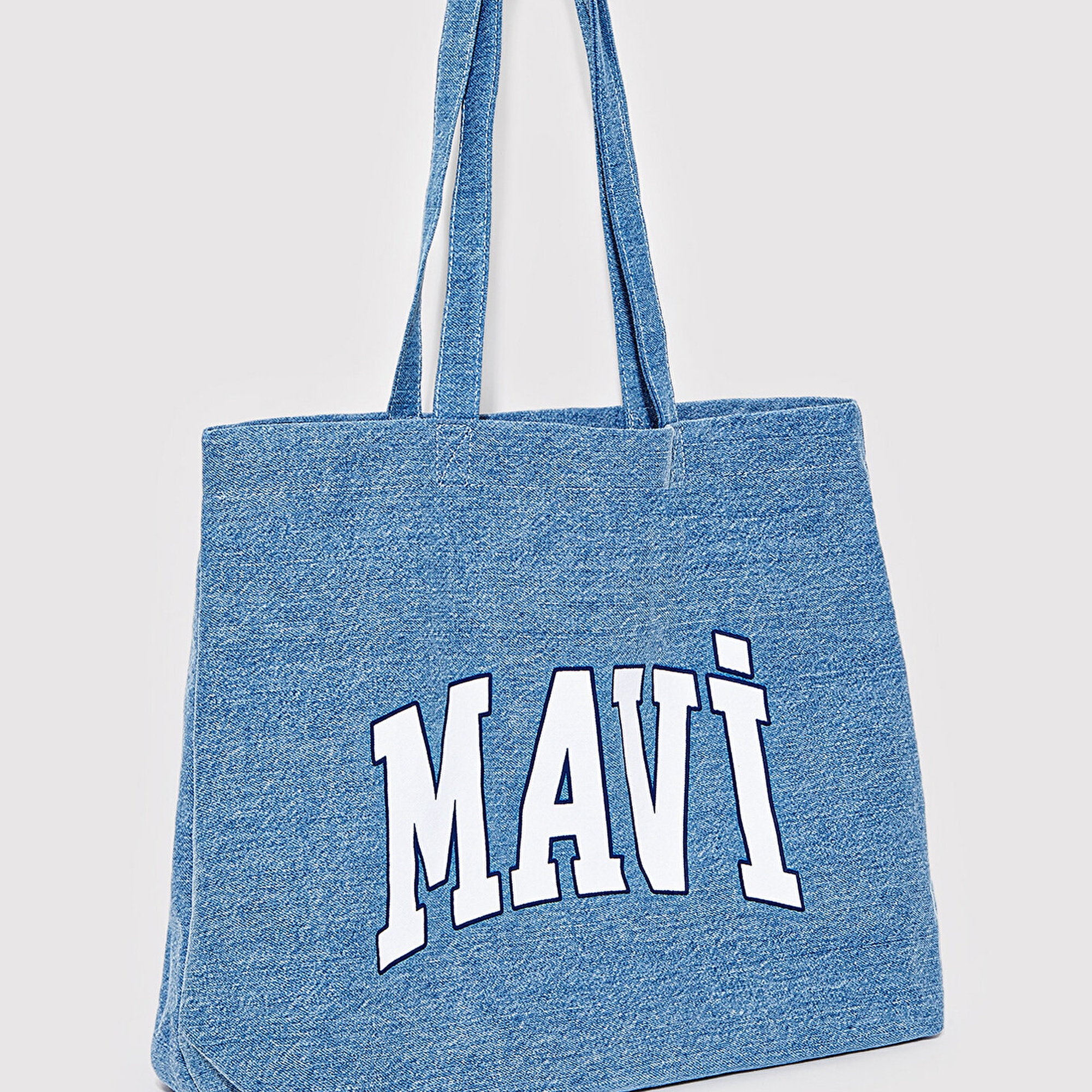 Mavi Mavi Logo Baskılı Denim Çanta 1912566-80195