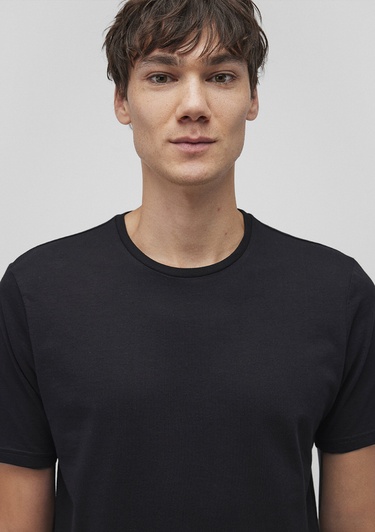  Mavi 3lü Bisiklet Yaka Erkek Basic Tişört Slim Fit / Dar Kesim 0611784-900