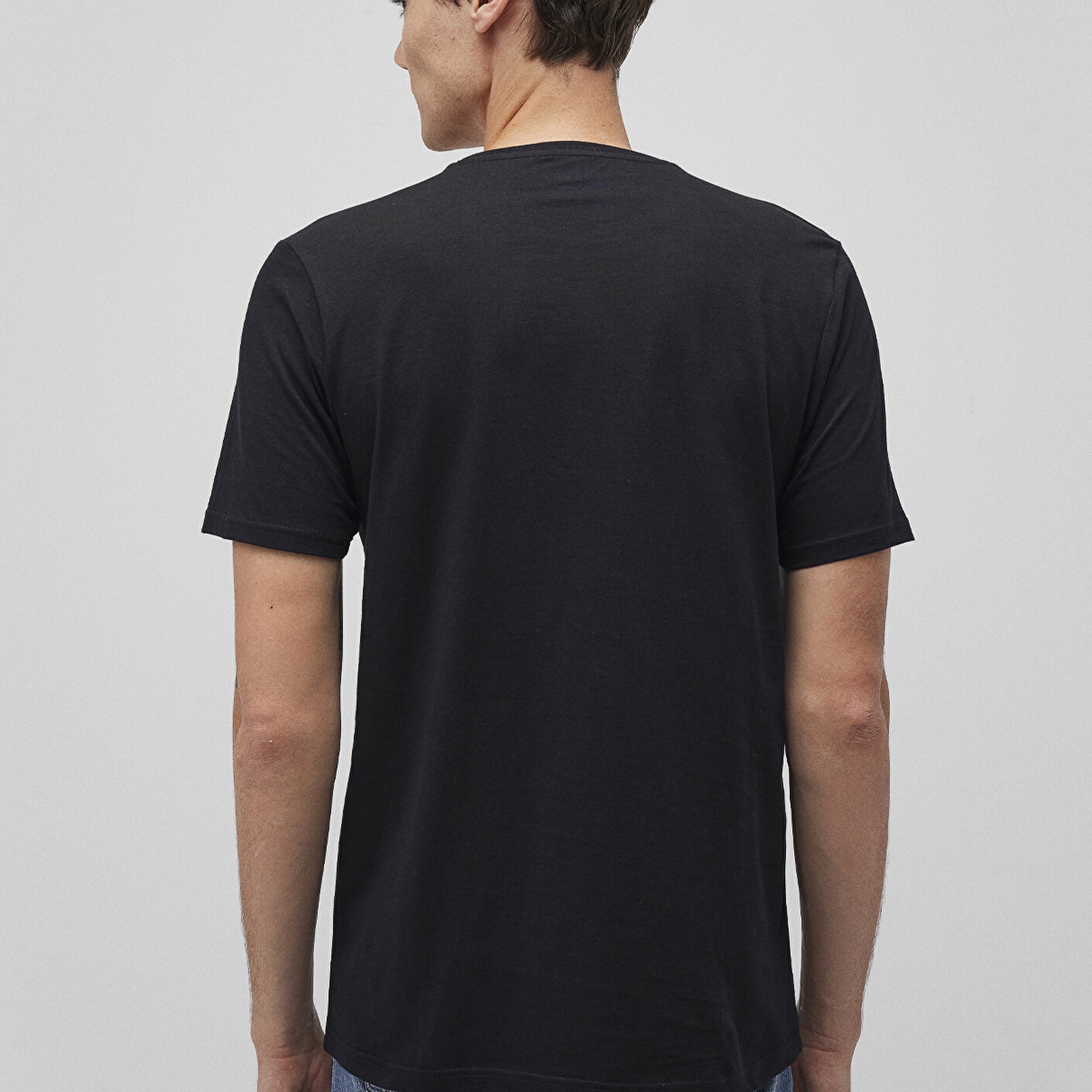 Mavi 3lü Bisiklet Yaka Erkek Basic Tişört Slim Fit / Dar Kesim 0611784-900