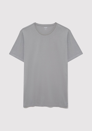  Mavi 3lü Bisiklet Yaka Erkek Basic Tişört Slim Fit / Dar Kesim 0611784-900