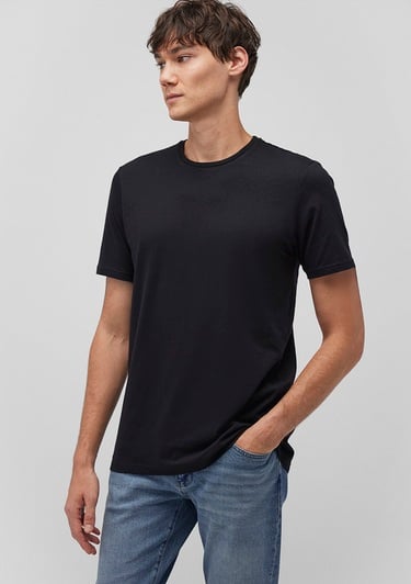  Mavi 3lü Bisiklet Yaka Erkek Basic Tişört Slim Fit / Dar Kesim 0611784-900