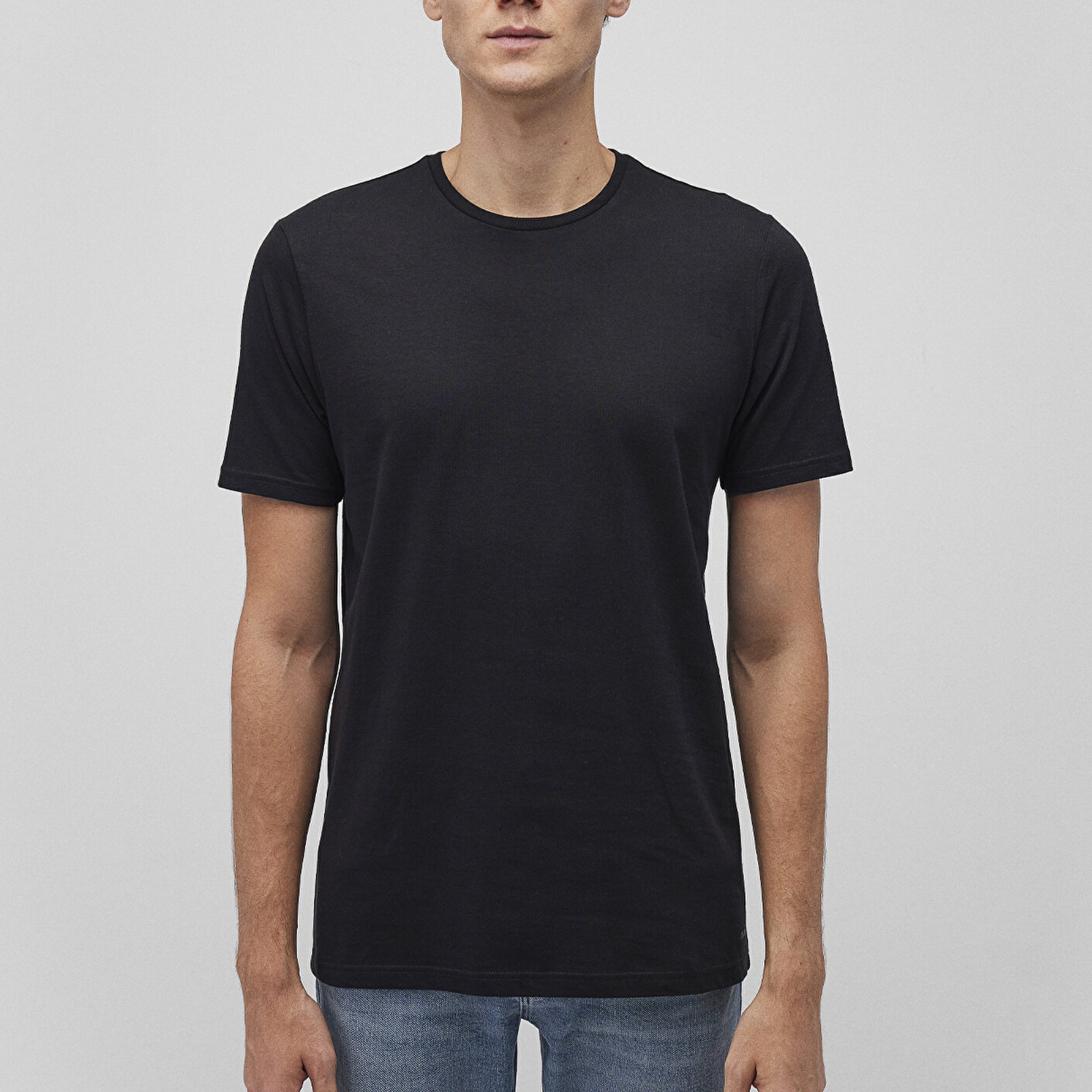 Mavi 3lü Bisiklet Yaka Erkek Basic Tişört Slim Fit / Dar Kesim 0611784-900